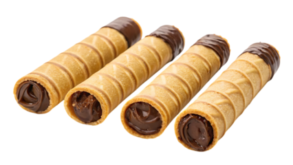 Chocolate filled in a crispy wafer PNG Image