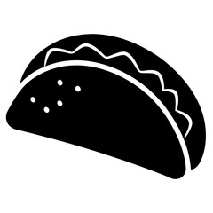 vector illustration of taco