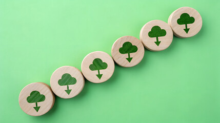 Sustainable Data Download Eco-Friendly Cloud Storage Concept