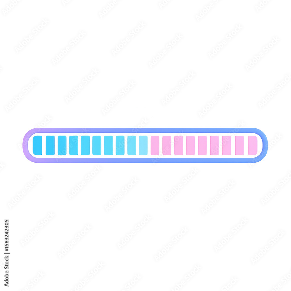 Fototapete loading progress: a graphical depiction of a loading bar, rendered in a clean and modern style, with