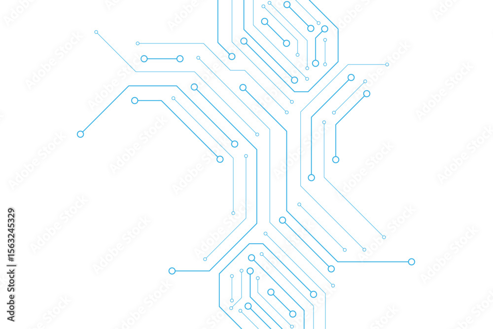 Aufkleber Abstract Circuit Board Technology Background High-Resolution Image for Design Projects