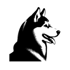 Playful Husky Dog Vector Art – Husky Dog 12