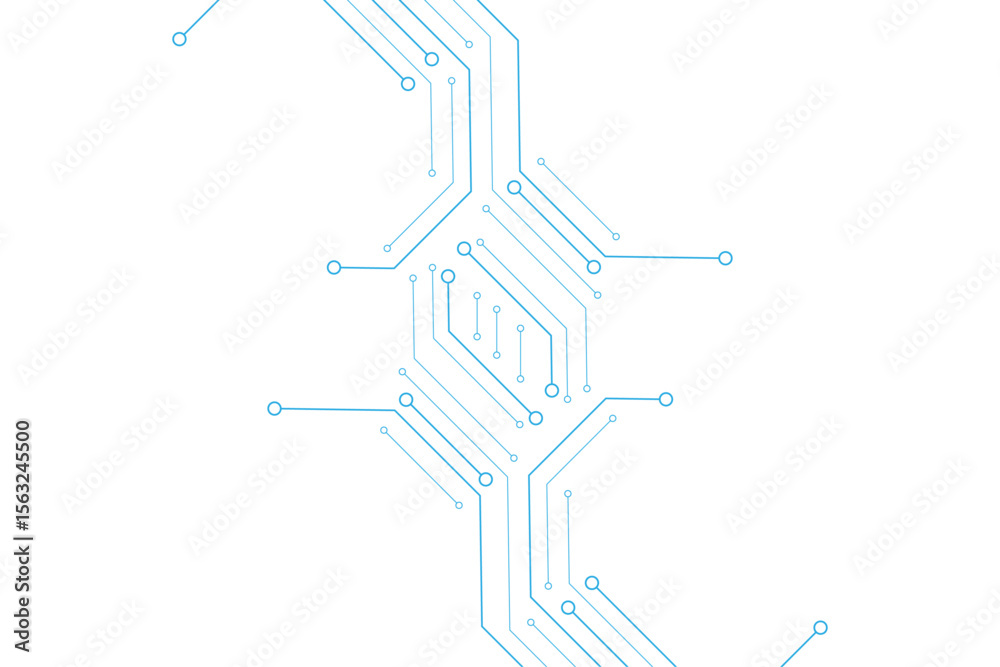 Aufkleber Abstract Circuit Board Technology Background High-Resolution Image for Design Projects