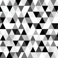Fototapeta premium Black and White Triangle Pattern with Geometric Shapes and Designs