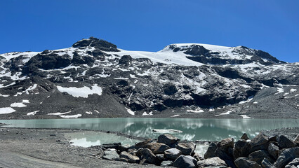 lago, montagna, acqua, paesaggio, natura, foresta, cielo, alberi, neve, cascata, fiume, pozze,...