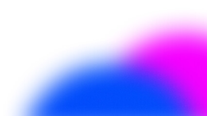 Abstract gradient shape element on a transparent background. Glowing pink blue color background design with noise and grainy texture 