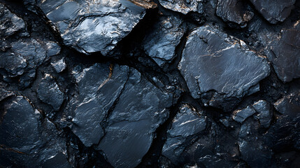 Close-up of raw metallic lithium ore showcasing rugged, reflective surfaces and crystalline texture, representing lithium mineral concept, natural resource, and industrial metal extraction b55640331 2