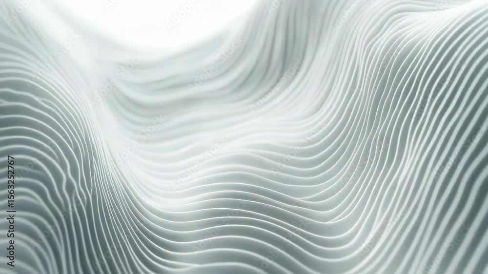 Poster A close-up view of a wavy surface with texture and pattern, suitable for use in design or as a background