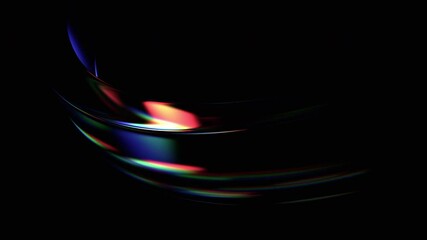 Abstract animation, background with color refraction effect, 4k seamless looped video, 3d render - Powered by Adobe