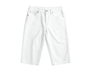 Casual white shorts for summer fashion.