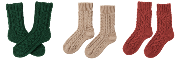 Set of knitted socks