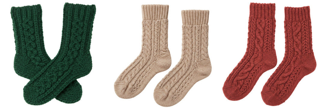 Set of knitted socks