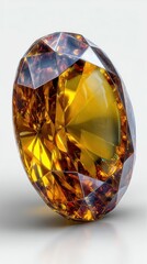 Brilliant amber gemstone captured in elegant detail under soft lighting for an exquisite display
