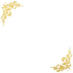 golden floral frame