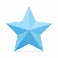 Obraz premium paper star on white background