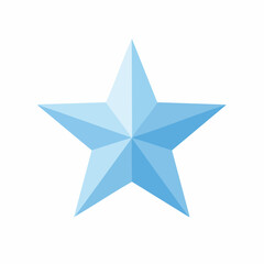 Obraz premium paper star on white background