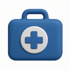 Fototapeta premium Icon 3D Medical First Aid Kit