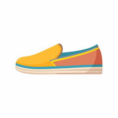 Stylish Yellow and Orange Slip-On Canvas Shoes Comfortable and Trendy Footwear