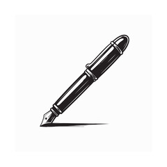Pen icon design vector template Isolated on white background.