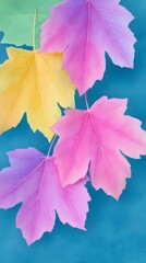 Vibrant pastels cascade in a kaleidoscope of autumn whimsy, echoing Diwali festivities and the surreal magic of Hanami