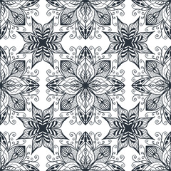 Delicate floral seamless pattern on light background background. Neutral flower decor element wallpaper. Vector. Ornament, traditional, ethnic, arabic, turkish, indian, motifs. Template for fabric and