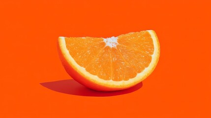 Zesty citrus wedge basks in tangerine glow, evoking Vitamin C Day, vibrant wellness, and summer solstice joy