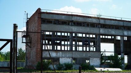 abandoned factory building