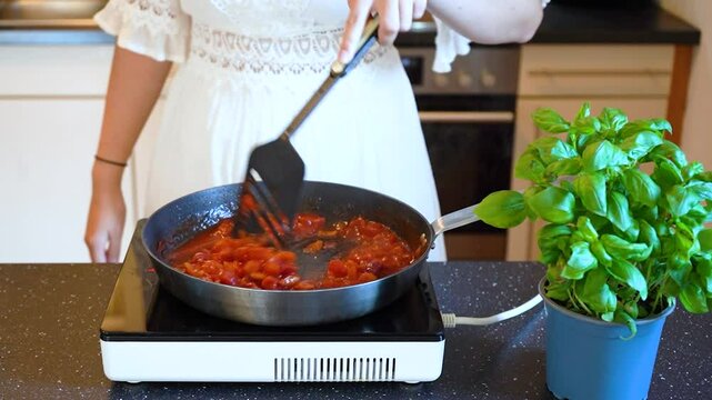Tomatensauce kochen