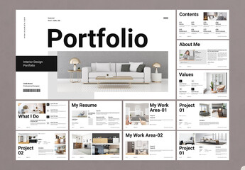 Interior Design Portfolio Presentation Template