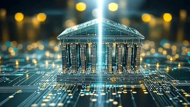 Digital acropolis Data sanctuary illuminated