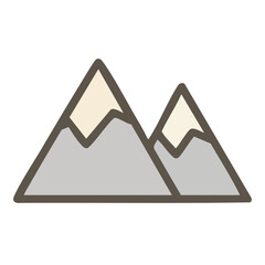 Vector illustration of a mountain