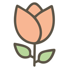 Vector illustration of a rose flower