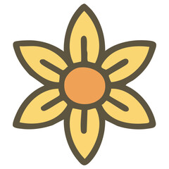 Vector yellow sunflower