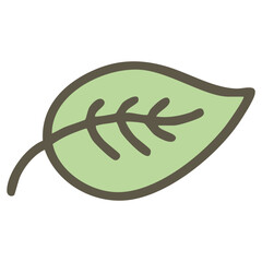 Vector of green leaves