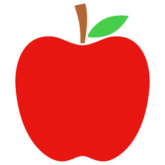red apple fruit vector illustration
