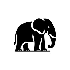 elephant silhouette vector illustration