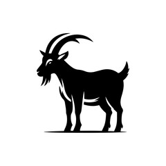 goat on white background