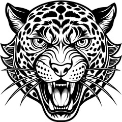 Obraz premium tiger head tattoo