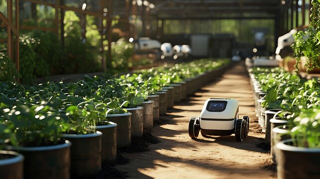 Autonomous robot swarm managing eco-farm tasks 