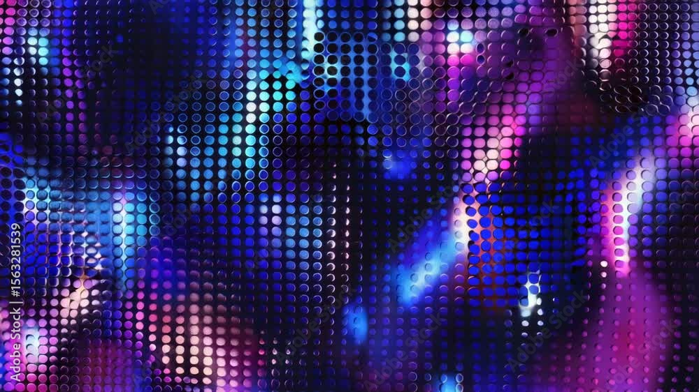 Poster Close-up of a vibrant background featuring multiple circular shapes