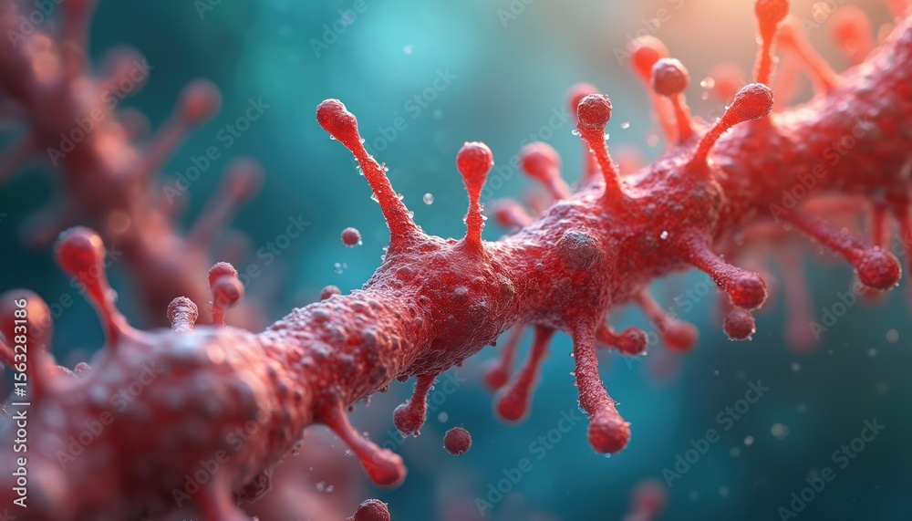 Poster magnified view of lipid nanoparticles with detailed structure. cellular image shows microscopic expl