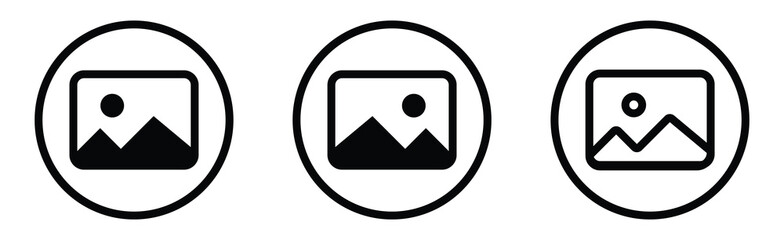 Album icon, Photo gallery icon, Image gallery, symbol, vector, Picture signs. Gallery icon vector, silhouette. Gallery icon for app, logo, website. Vector illustration.