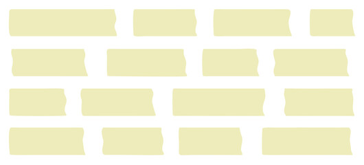 Adhesive tape. Sticky tape set. Vector