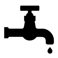 Water tap icon. Vector illustration