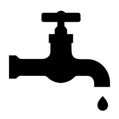Water tap icon. Vector illustration
