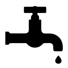 Water tap icon. Vector illustration