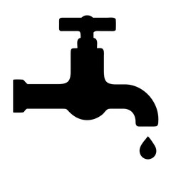 Water tap icon. Vector illustration