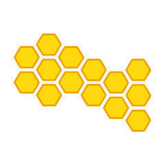 Honeycomb symbol. Vector illustration
