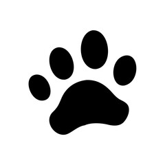 Dog paw print . Paw icon.
