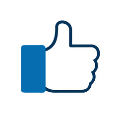 Like icon. Thumb up. Vector illustration